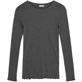 Skall Studio Edie Bluse, Dark Grey Melange